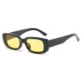 thumbnail image 1 of BUTABY Gafas de sol rectangulares para mujer, gafas de conducción retro de los años 90, marco cuadrado estrecho, protección UV400, 1 of 5