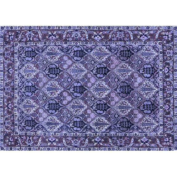 Ahgly Company Indoor Rectangle Persian Blue Traditional Area Rugs, 4' x 6'