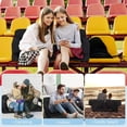 thumbnail image 6 of Heated Bleacher Loveseat for 2 Persons with Back Support, Oversized Stadium Seats Heated 3 Levels Extra Wide Heated Seat for Bleachers, Portable Stadium Chair for Sports Events, Hiking - 2PCS, 6 of 9