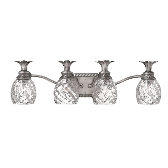 Hinkley Lighting - Plantation - 4 Light Bath Vanity in Traditional and Glam