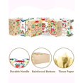 thumbnail image 3 of qiqee Christmas Bags Set of 8 - White Bags with Angel Design(8PCS with different patterns, 24PCS Tissue Paper as a gift, Medium Size 4.3"x 7.7"x 9.6"), 3 of 7
