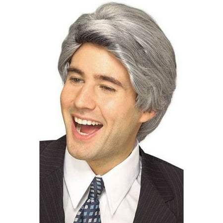 Late Nite Wig - Grey - Adult Costume Accessory