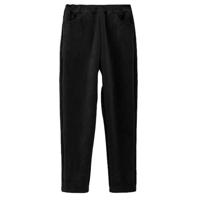 Pantalones mujer Bolsillos Pantalones holgados Pantalones casuales Pierna recta sólida Negro Zulema pantalones casuales altos