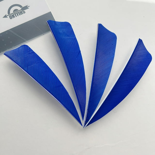 50PCS 3 Inch Shield Archery Arrow Turkey Feathers Fletching Right Wing For Hunting Accessories Dark Blue