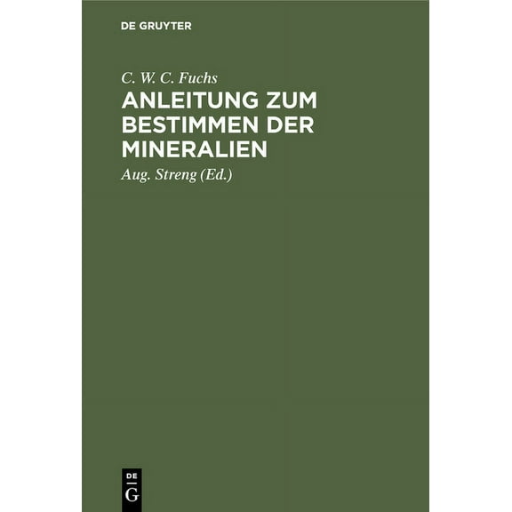 Anleitung Zum Bestimmen Der Mineralien (Hardcover)
