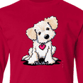 thumbnail image 4 of Inktastic Cream Doodle Pup Long Sleeve Youth T-Shirt, 4 of 5