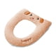 thumbnail image 2 of Funda de inodoro con botón y cremallera | Alfombrilla de inodoro de terciopelo grueso y afelpado | Cojín de inodoro antideslizante, cálido y suave | Ajuste universal | Almohadilla higiénica de, 2 of 6