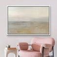 thumbnail image 2 of PixonSign Framed Canvas Print Wall Art Pastel Watercolor Brown Sky Landscape Abstract Shapes Illustrations Modern Art Decorative Minimal Relax/Calm for Living Room, Bedroom, Office - 16"x24" White, 2 of 5