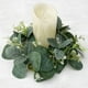thumbnail image 1 of Anillo de vela Guirnalda Verde Guirnalda de vela Mini coronas Centro de mesa Vela Anillo de guirnalda para sala de estar Café Mesa de comedor Estilo B Soledad Anillo de guirnalda de velas, 1 of 10