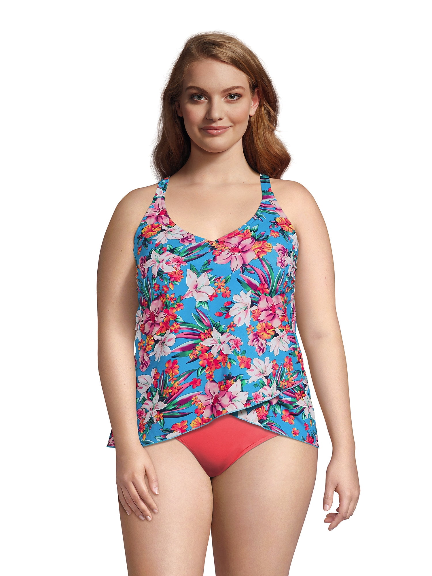 lands end plus size tankini tops