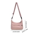 thumbnail image 6 of Faraee Crossbody Bag for Women Nylon Waterproof Shoulder Purse Large Capacity Messenger Bag Lightweight Antitheft Casual Pocketbooks Black, 6 of 6