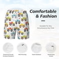 thumbnail image 4 of Kdxio Cartoon Monster Trucks Print Men'S Swim Trunks With Compression Liner 7 Inch Inseam Quick Dry Swim Shorts, 4 of 7