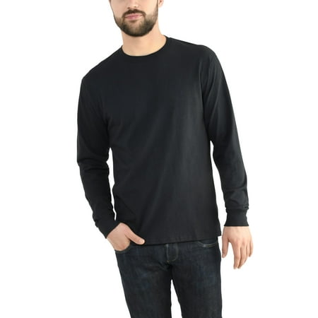 Fruit of the Loom Men's and Big Men's Platinum EverSoft Long Sleeve T-Shirt, Up To Size 4X