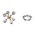 thumbnail image 1 of Figura decorativa moderna de calabaza de cristal en forma de esfera con tapa, ideal para escritorio, oficina, estantería, sala de estar o como adorno, 1 of 8