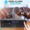 thumbnail image 3 of Amplificador de karaoke PYLE PFA600BU 300 W Bluetooth con 2 entradas de micrófono, 3 of 7