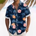 thumbnail image 2 of Hawaiian Shirt For Men, Men's Vintage Button Down Bowling Shirts Short Sleeve Summer Beach Shirt2XL, 2 of 5