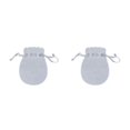 thumbnail image 1 of Guardurnaity 50 Uds bolsa con cordón bolsas de regalo portátiles elegantes bolsas de joyería de operación Simple organizador amplia aplicación Gris 1 2piezas, 1 of 6