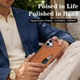 thumbnail image 7 of For Apple iPhone 16 Wallet Case Ultra-Slim Profile Vintage Leather Texture, Wallet For Women Men Card Holder Magnetic Clasp Kickstand Folio Case,Brown,For iPhone 16, 7 of 7