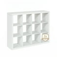 thumbnail image 4 of Furinno Cubicle Extra Thick Frame Decorative Cube Storage Organizer, 12-Cube, White, 4 of 12