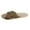 Coffee, variant on Stylish Women'S Platform Slippers Summer Fashion Womens Casual Shoes Folded Leather Boho Rhinestone Flip Flops Flat Slippers Women's Slide Crochet Slip On Sandals Summer Open Toe Shoes