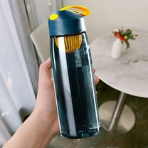 Fmbmuo 550ml Sports Water Bottle with Handle, Leak-Proof BPA-Free Plastic Drink Bottle for Gym and Outdoor