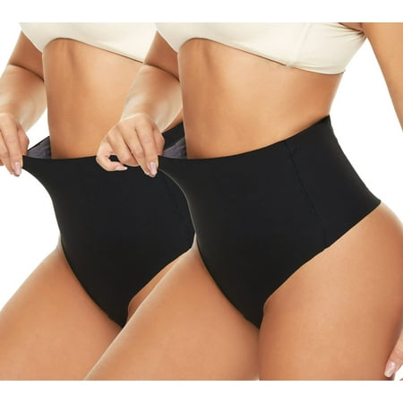 

2PCS Women Shapewear Thong High Waist for abdomen control. Body shaping girdle