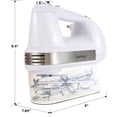 thumbnail image 2 of 89109 5-Speed Hand Mixer in White with Burst Control and Cord Retraction, 2 of 6