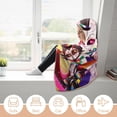 thumbnail image 2 of Hazbin Hotel Hooded Blanket Poncho Wearable Blanket Hoodie Cozy Soft Warm Flannel Fleece Throw Blanket for Women Men Boys Girls, 2 of 7