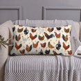thumbnail image 3 of King Pillow Cases Standard Size - Classic Cute Cock Chick Soft Envelope Closure Microfiber Block Print Pillow Cover, Wrinkle Stain Resistant Travel Pillow Covers Standard Size 20x36in, 3 of 7