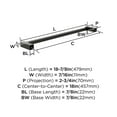 thumbnail image 6 of Amerock Monument Oil-Rubbed Bronze 18 inch (457mm) Towel Bar, 6 of 8