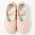 thumbnail image 4 of Otqutp Ballet Shoes for Teen Girls Stretch Yoga Canvas Dance Slippers Split Sole for Kids Breathable Soft Bottom Shoes, 4 of 9