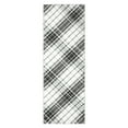 thumbnail image 2 of Aoile 2x6 Washable Runner Rug, Christmas Decoration Carpet, Geometric Checkered Throw Mat Floor Carpet for Hallways, Long Entryway, Black/Grey, 2 of 10