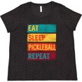 thumbnail image 3 of Inktastic Eat Sleep Pickleball Repeat Women's Plus Size T-Shirt, 3 of 5