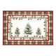thumbnail image 2 of Felpudo navideño con piñas | Felpudo navideño de poliéster verde | Alfombra antideslizante para entrada (60 x 40 cm) | Decoración festiva para puerta de entrada | Uso en interiores y exteriores |, 2 of 6