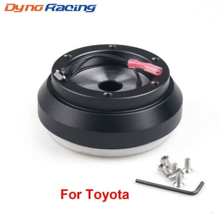 For Toyota Camry Corolla Celica Black 6 Hole Steering Wheel Hub Adapter Boss Kit