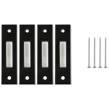

4Pcs Universal Garage Door Opener Switch 41A4166 Button Black Finish with White Center