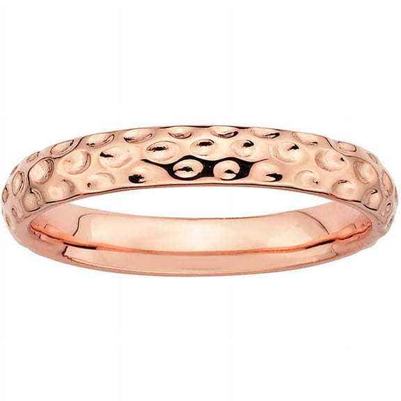Stackable Expressions Sterling Silver 14 Karat Rose Gold-plated Ring