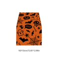 thumbnail image 3 of Yhmxh Halloween Table Runner, Spooky Black Crow/Jack-O'-Lantern Print Table Runner, Linen Halloween Table Decor, Gothic Tablecloth for Fall Dinner, Halloween Party and Gothic Home Decoration, 3 of 6