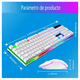 thumbnail image 2 of Kit Teclado Mouse Bloosom  Gamer Luz Rgb Led Usb Alambrico Blanco, 2 of 4