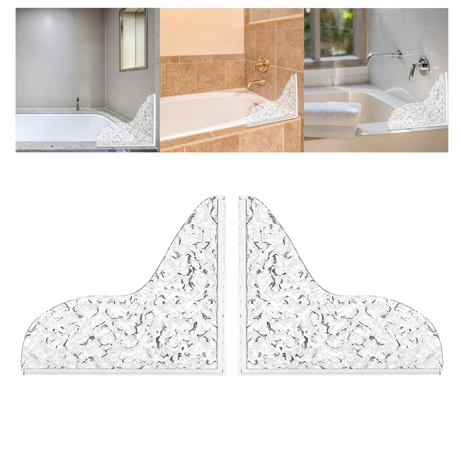 2x Bath Tub shower Acrylic edge guards for Kitchen Bathroom