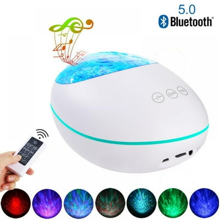 

Projector And Night Light Projector 12 LED 8 Colors Changing Remote Control Night Light Projector With Built-in Music Player Baby Bedside Light Suitable For Children s Living Room And Bedroom (White)