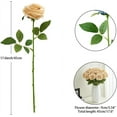 thumbnail image 4 of 8pcs Fake Rose Artificial Silk Flowers Faux Rose Flower Long Stems Bouquet for Arrangement Wedding Centerpiece Party Home Kitchen Decor, 4 of 6