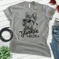 thumbnail image 2 of Yorkie Mom T-shirt, Unisex Women's Shirt, Yorkshire Terrier, Yorkie Owner, Best Dog Mom Gift, Dark Heather Gray, X-Large, 2 of 6