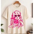 thumbnail image 2 of Dolly Shirt, Retro Country Music Tee, Pink Cowgirl Graphic Shirt, Vintage Dolly Graphic Tee, Western Fan Gift, 2 of 4