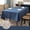 Blue, variant on Cterwk Linen Tablecloth Rectangle Waterproof Table Cover Farmhouse Table Cloth for Dining Christmas Weddings Birthday Party, 51" x 51"