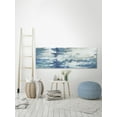 thumbnail image 3 of Parvez Taj "Elongated Blue Hues" Painting Print on Wrapped Canvas, 3 of 7