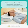 thumbnail image 3 of Almohada Nooz Dual Fresh Memory Foam Cervical Doble Altura Soporte Ergonómico Firme Para Cuello Funda Fresca Lavable, 3 of 8