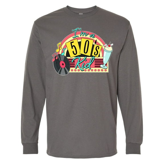 Inktastic I'm a 50's Kid 1950's Style Birthday Jukebox Long Sleeve T-Shirt