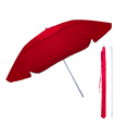 thumbnail image 1 of Sombrilla de Playa 50' RM REGALOMEX Rompevientos Altura Ajustable rojo grande, 1 of 6