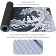 thumbnail image 5 of 31.5"x11.8"Extended Large Gaming Mouse Pad, XL Large Non-Slip Rubber Base Mousepad with Stitched Edges,Waterproof Keyboard Mouse Mat Desk Pad,Japanese Sea Wave,Black and White Tones, 5 of 6